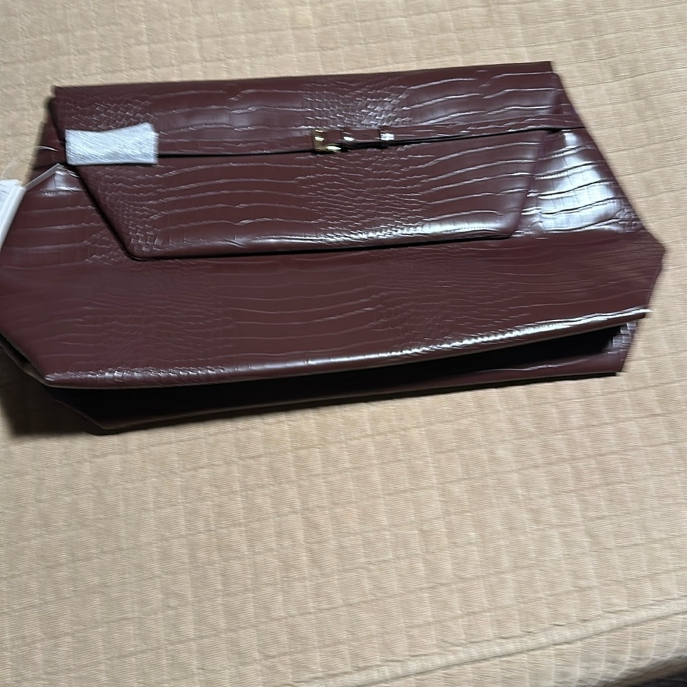 H&M Studio Viral Burgundy Clutch
